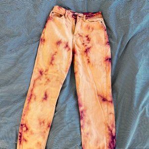 Retro tie dye mom jeans - sz 0 / 32 EU
